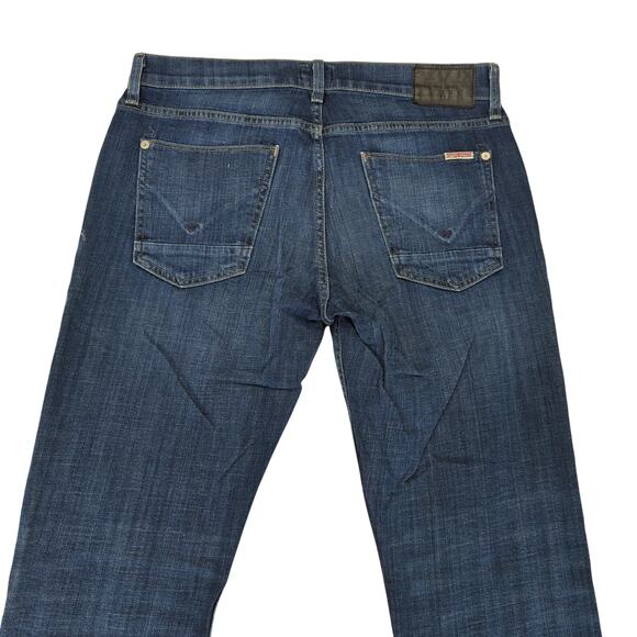 Hudson Byron Five Pocket Straight Zip Fly Jeans Men's Size 30 Stretch Hemmed - Picture 5 of 10